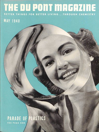 プラスチックのパレード、デュポン誌の表紙、1940年5月 作： American School