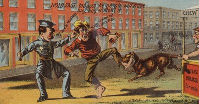 泥棒を逮捕した警官 作： American School