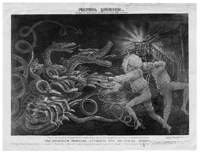 政治的キクソティズム、1833年頃 作： American School