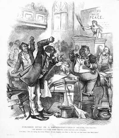 アフリカ系アメリカ人を政治家として描いた政治漫画 作： American School