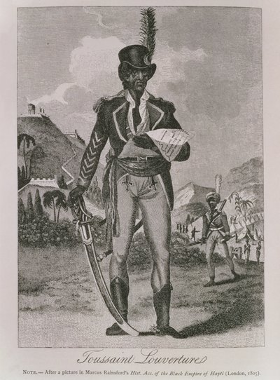 フランソワ・ドミニク・トゥーサン＝ルーヴェルチュール（c.1743-1803）の肖像（エングレーヴィング 作： American School
