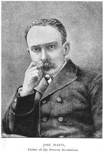 1898年に発表されたMurat HalsteadによるThe Story of CubaのJose Marti（1853-95）の肖像 作： American School