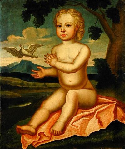 マーサ・"パティ"・ピンタード（1769-1837）の肖像（リネンに油彩） 作： American School