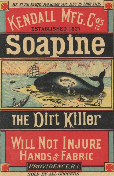 ケンドール製作所のCos Soapineのポスター広告、1890年頃 作： American School