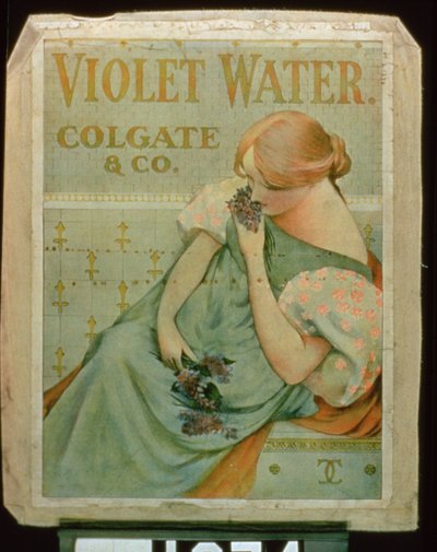 Colgate＆Co.によるヴァイオレットウォーターの広告ポスター 作： American School