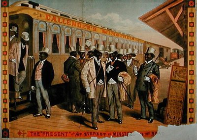 The Present, The Mount Everest of Minstrels」（カラーリトグラフ）のポスター 作： American School