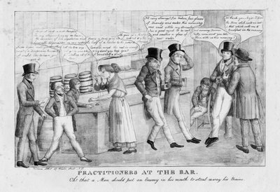 バーでの開業医、1834年頃 作： American School