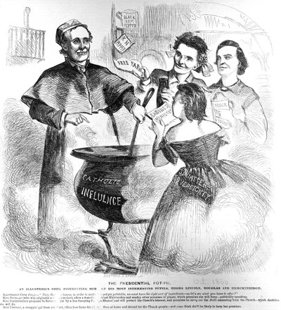 1860年10月1日、フランクレズリーバジェットオブファンの大統領ポットパイ 作： American School