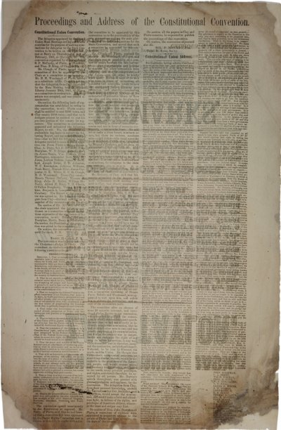憲法条約の手続と演説、1861年3月19日 作： American School