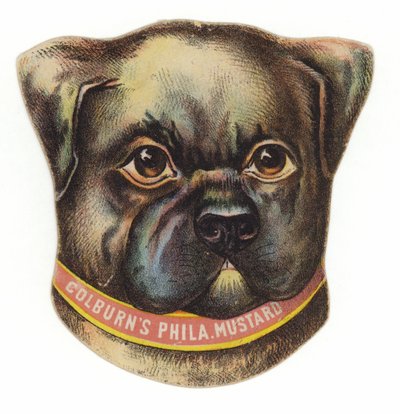 パグ犬の頭 作： American School