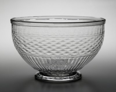 パンチボウル、c。 1820〜 1840年（鉛ガラス） 作： American School