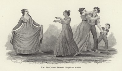 ナポリの女性同士の喧嘩 作： American School