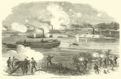 南軍の鉄の覆いの襲撃、1865年2月 作： American School
