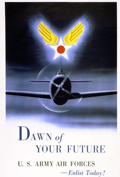 "US Army Air Forces "の募集ポスター 作： American School