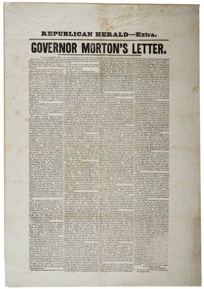 共和党ヘラルド-エクストラ、1842年8月27日 作： American School