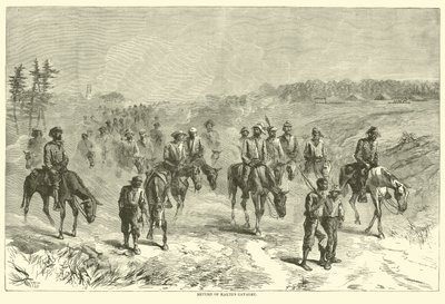 カウツ騎兵の帰還、1864年6月 作： American School