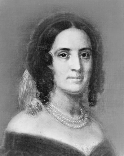 サラ・ポーク、1846年頃 作： American School