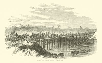 1863年4月、珠江を渡る橋を救う 作： American School