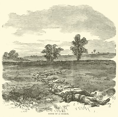 突撃の場面、1862年9月 作： American School