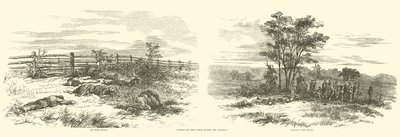 1862年9月の戦闘後のフィールドのシーン 作： American School