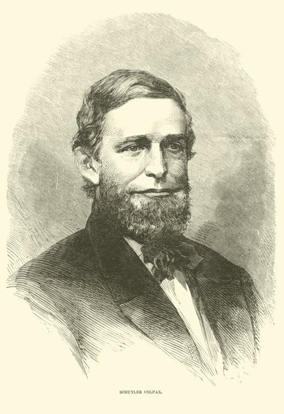 シュイラー・コルファックス、1865年12月 作： American School