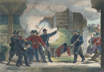 殺人者の殺人と死ウィルキーブース、1865年頃（カラープリント） 作： American School