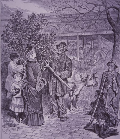 バージニア州リッチモンドでのクリスマスツリー販売 作： American School