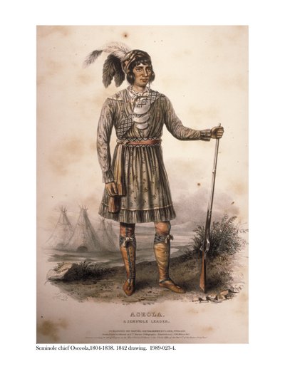 セミノールチーフオセオラ、1842年 作： American School