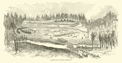 1862年12月17日、ゴールズボロ近郊の小競り合い 作： American School