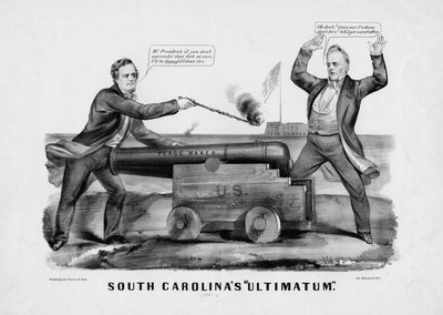 サウスカロライナアルティメイタム、Currer＆Ives、ニューヨーク発行、1860年 作： American School