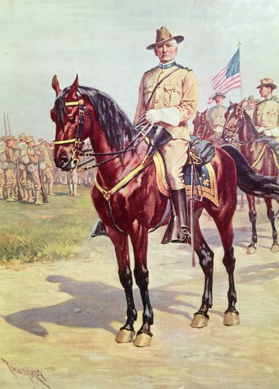 アメリカ戦争中のスペインの兵士（紙にトイレ） 作： American School