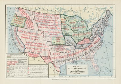 アメリカ合衆国における奴隷制の状況、1775-1865、ウッドロウ・ウィルソンによる「部門と再会、1829-1889」、1893年 作： American School