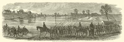 1862年12月、ラッパーハノックを横切るサムナーズグランドディビジョン 作： American School