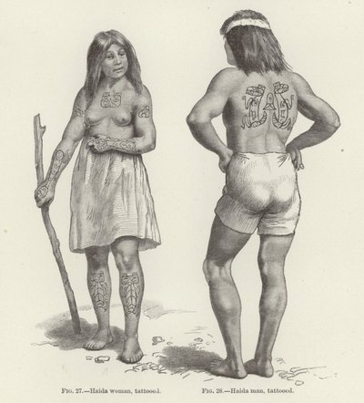 入れ墨ハイダ女と男 作： American School