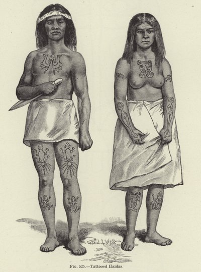 Tattooed Haidas  作： American School