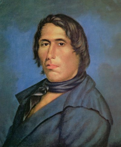 テカムシー（1768-1813）（油彩・キャンバス 作： American School