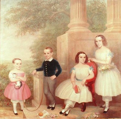 アベイルの子供たち」1852-55年頃（油彩・キャンバス） 作： American School