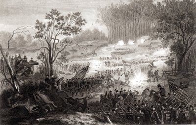 HBホールによって刻まれたピッツバーグランディングでの戦い、1862 作： American School