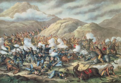 リトルビッグホーンの戦い、1876年6月25日、1899年 作： American School