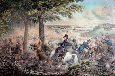 1813年のテムズの戦い 作： American School
