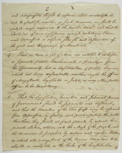 権利章典、1789年に連邦政府ホールで署名されたコピー（紙にインク） 作： American School