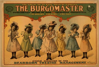 ブルゴマスター、1899年頃（カラーリトグラフ） 作： American School