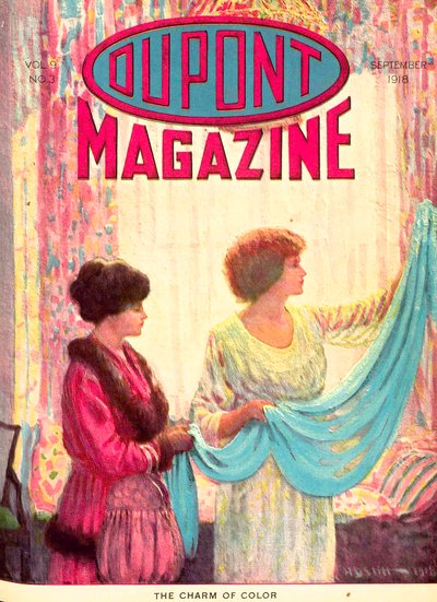 チャームオブカラー、1918年9月のデュポンマガジンの表紙 作： American School