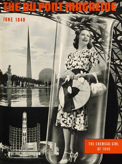化学少女、デュポン誌の表紙、1940年6月 作： American School