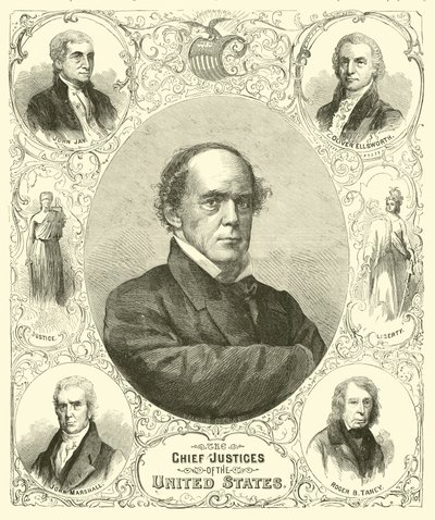 アメリカ合衆国の最高裁判事、1864年8月 作： American School