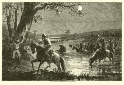 1862年9月、ポトマックを横断する南軍 作： American School