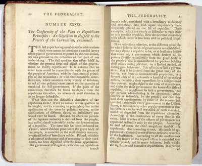 連邦主義者、1788年に出版（印刷） 作： American School