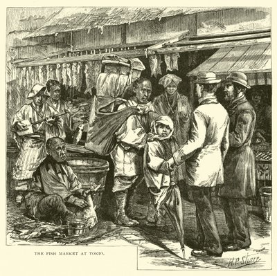 東京の魚市場 作： American School