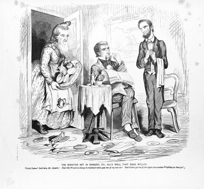 危機に瀕したモニター、または終わりのよいすべて、c.1862 作： American School