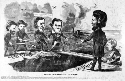 狭い道、1863年 作： American School